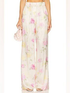 LOVESHACKFANCY Helia Pant in Rose NWT.